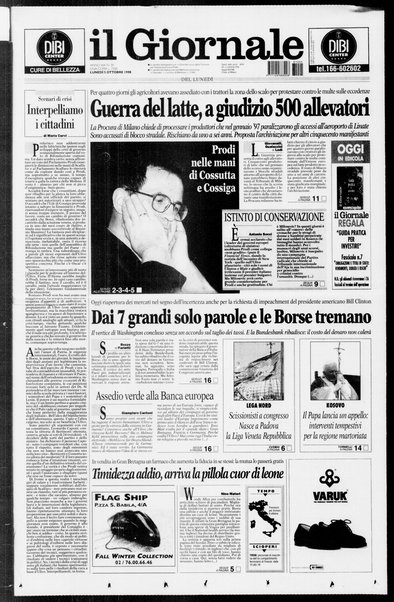 Il giornale del lunedi